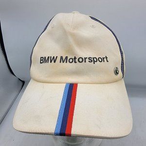 Puma BMW Motorsports White Hat Cap Adjustable Cars Motorcycles Casual Outdoors